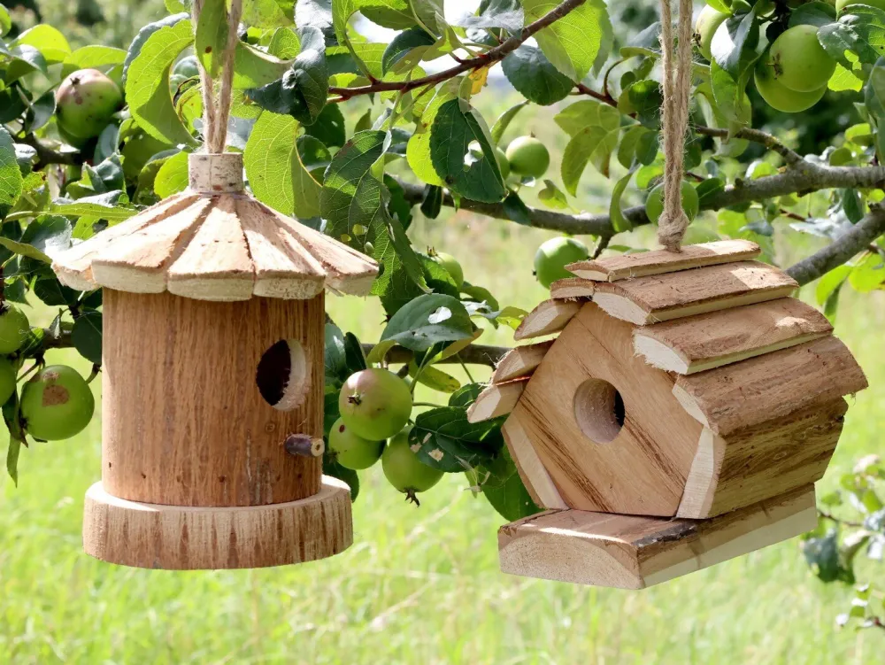 Chic Antique Vogelzubehör|Gartendekoration-Holz Vogelhaus für den Garten