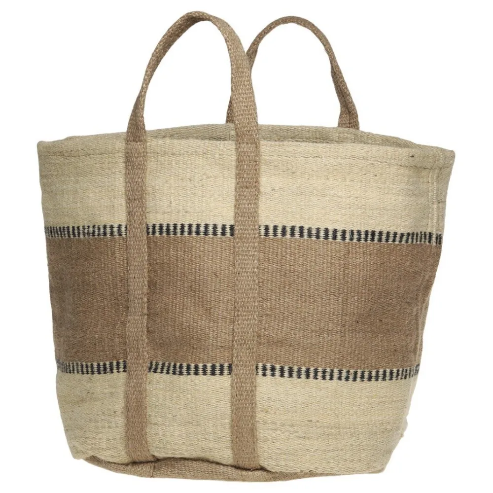 Chic Antique Taschen-Jute Korbtasche mit Henkel