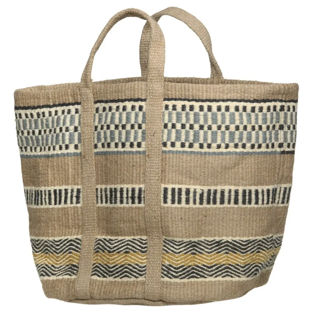 Chic Antique Taschen-Jute Korbtasche mit Henkel