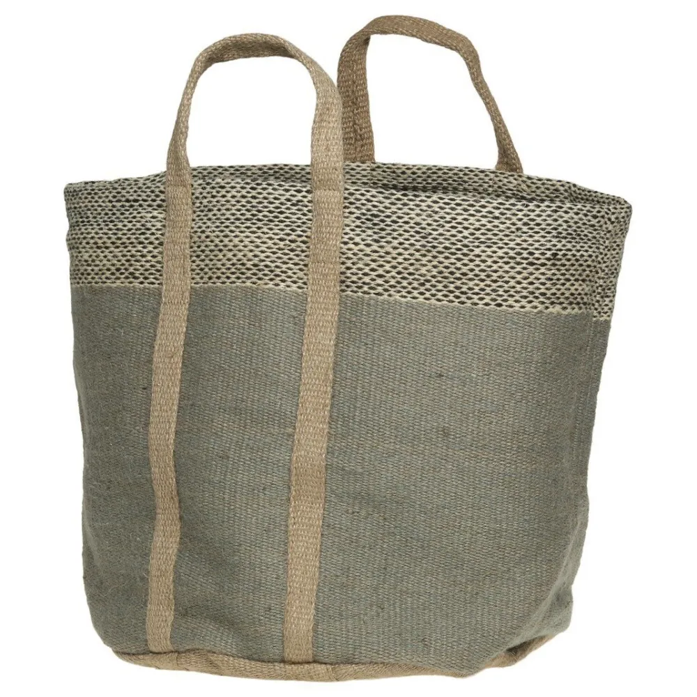 Chic Antique Taschen-Jute Korbtasche mit Henkel