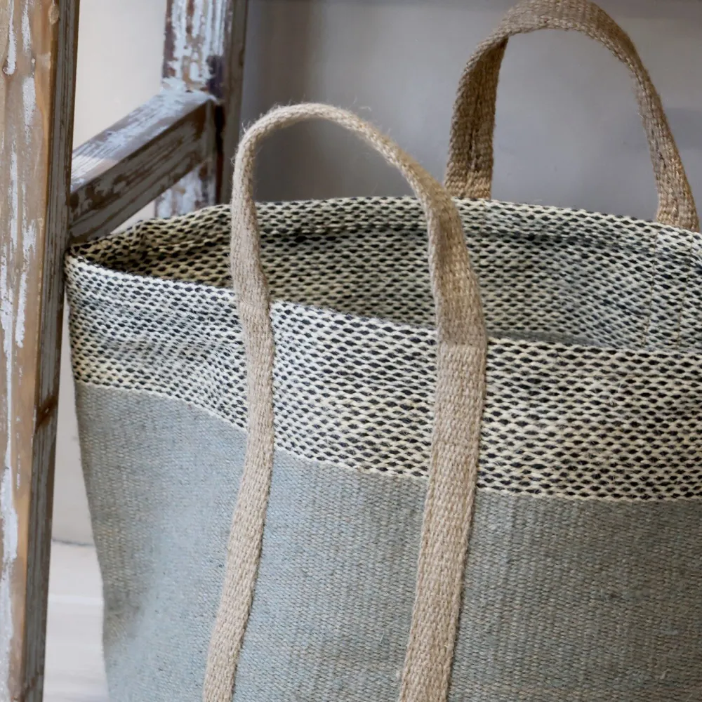 Chic Antique Taschen-Jute Korbtasche mit Henkel