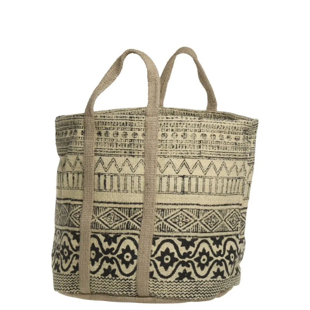 Chic Antique Taschen-Jute Korbtasche mit Henkel