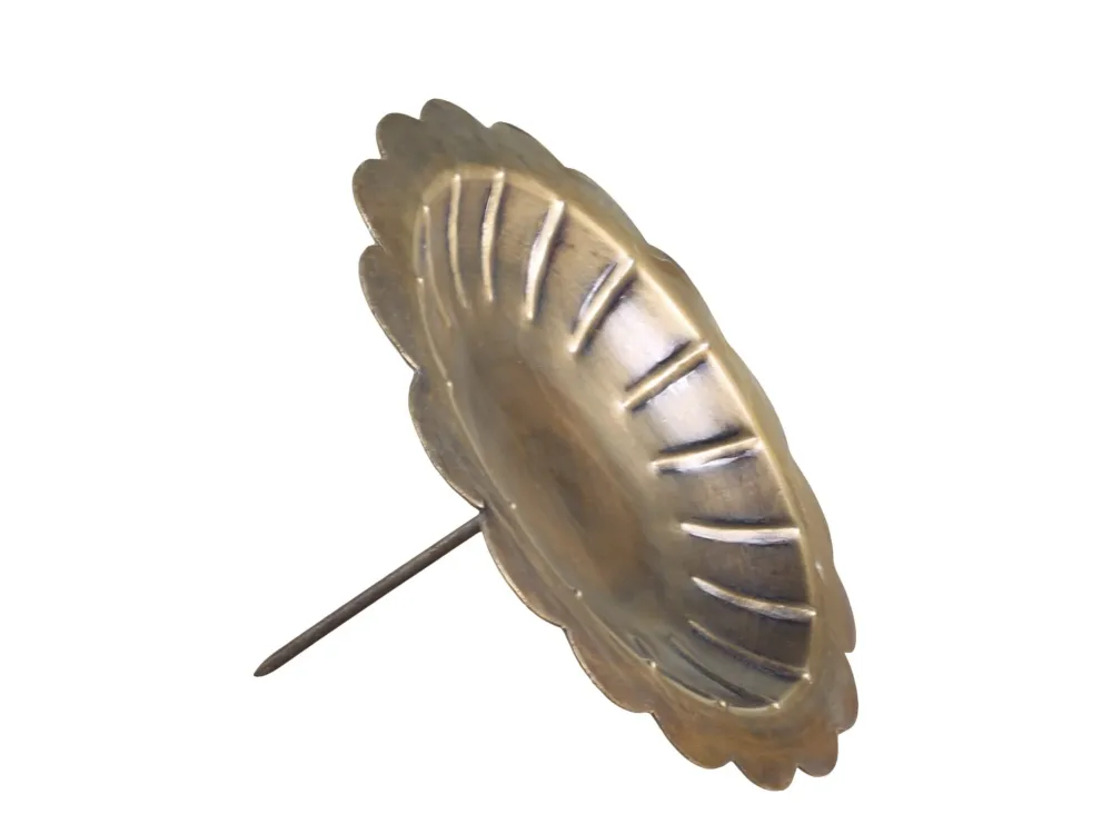 Chic Antique Weihnachtsdeko-Kerzenhalter für Stumpenkerze mit Spieß