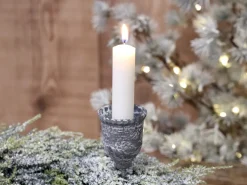 Chic Antique Weihnachtsdeko|Kerzenhalter Mit Spieß-Kerzenhalter mit Spieß zink