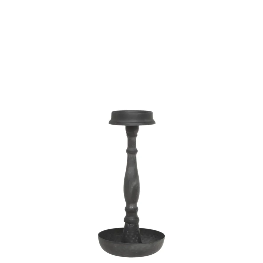 Chic Antique Kerzenhalter Für Stabkerzen-Kerzenständer Antik Schwarz