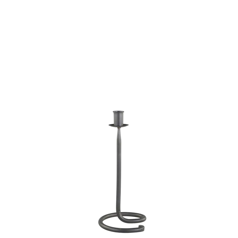 Chic Antique Kerzenhalter Für Stabkerzen-Kerzenständer antik schwarz aus Eisen