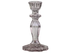 Chic Antique Kerzenhalter Für Stabkerzen-Kerzenständer aus Glas mit Spitzenkante
