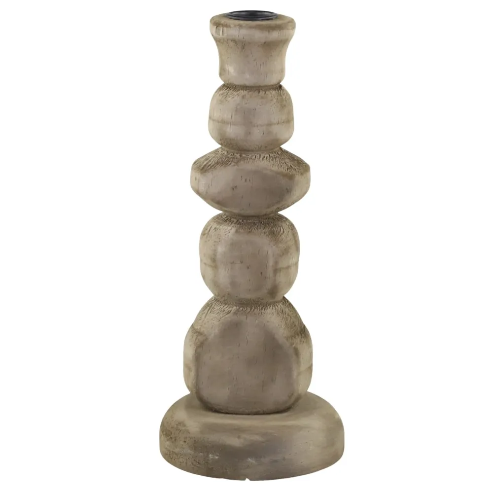 Chic Antique Kerzenhalter Für Stabkerzen-Kerzenständer aus Holz