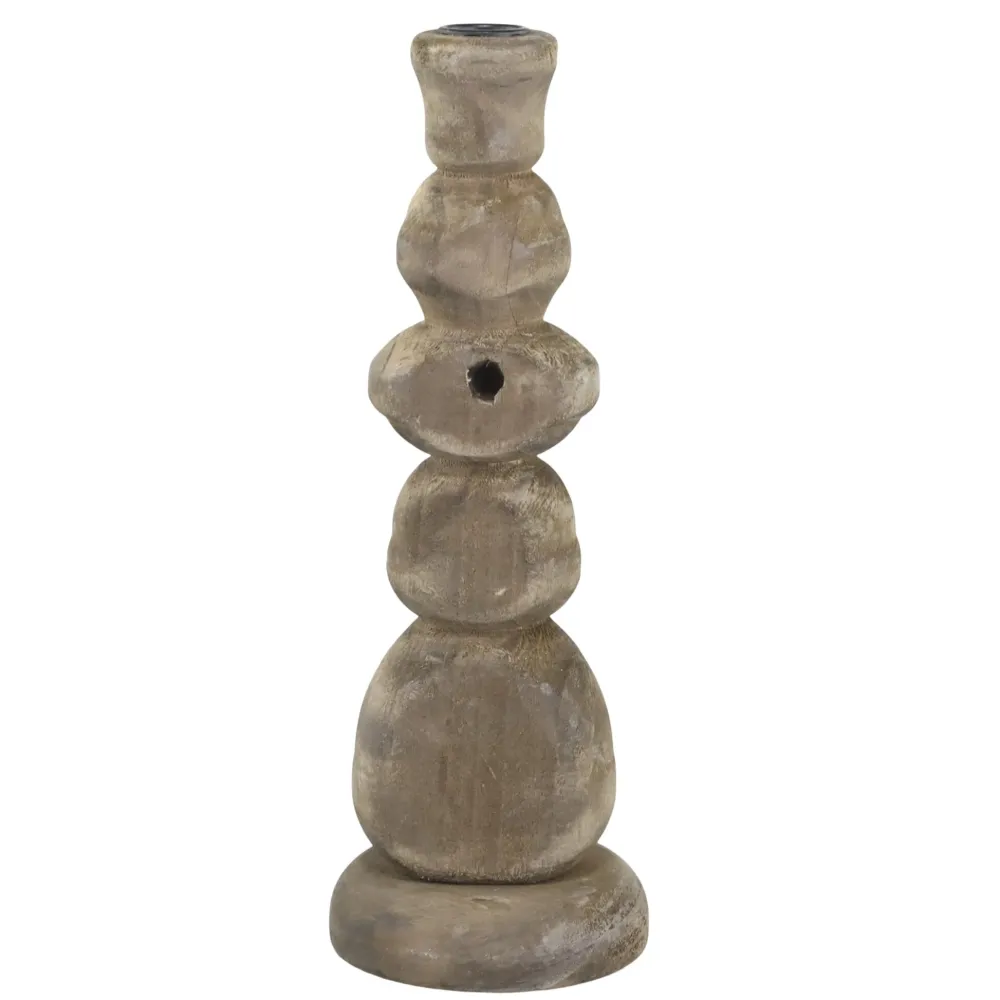 Chic Antique Kerzenhalter Für Stabkerzen-Kerzenständer aus Holz