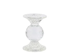 Chic Antique Weihnachtsdeko-Kerzenständer aus Glas