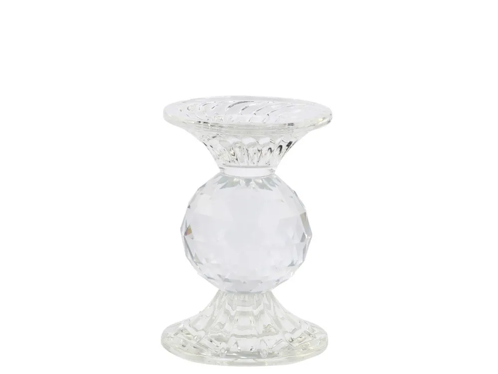 Chic Antique Weihnachtsdeko-Kerzenständer aus Glas