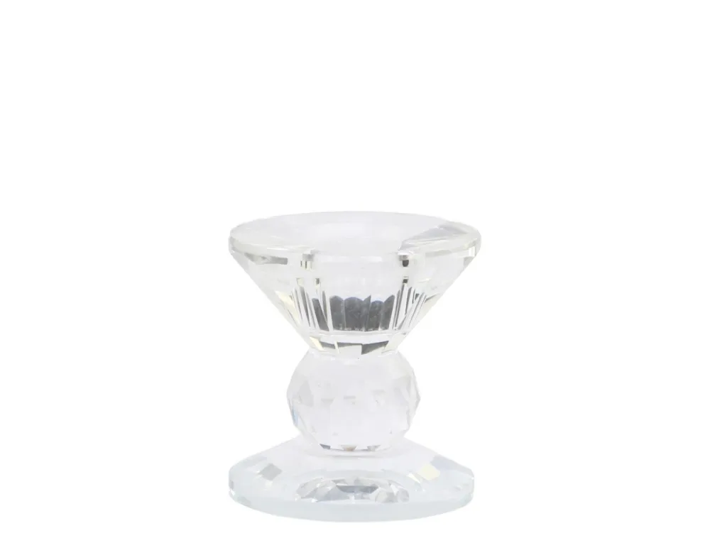 Chic Antique Weihnachtsdeko-Kerzenständer aus Glas