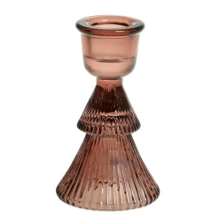 Chic Antique Weihnachtsdeko|Kerzenhalter Für Stabkerzen-Kerzenständer aus Glas für Stabkerzen