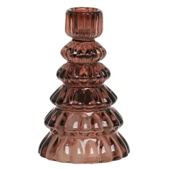 Chic Antique Weihnachtsdeko|Kerzenhalter Für Stabkerzen-Kerzenständer aus Glas für Stabkerzen