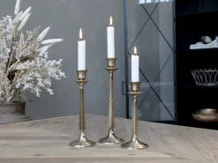 Chic Antique Kerzenhalter Für Stabkerzen-Kerzenständer für Stabkerze antique messing