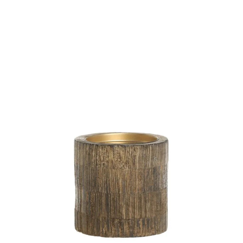 Chic Antique Kerzenhalter Für Stumpenkerzen-Kerzenständer für Stumpenkerze aus Mangoholz