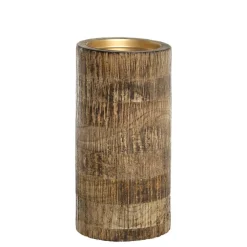 Chic Antique Kerzenhalter Für Stumpenkerzen-Kerzenständer für Stumpenkerze aus Mangoholz