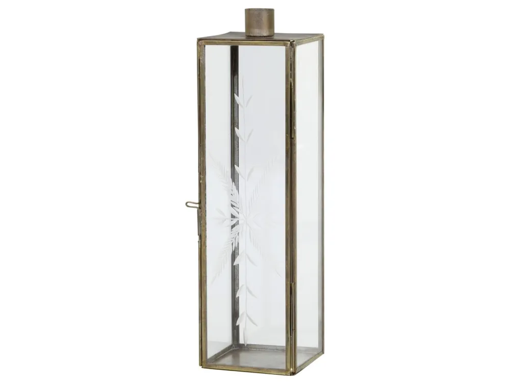 Chic Antique Weihnachtsdeko|Kerzenhalter Für Stabkerzen-Kerzenständer Glas und Metall mit Schliff