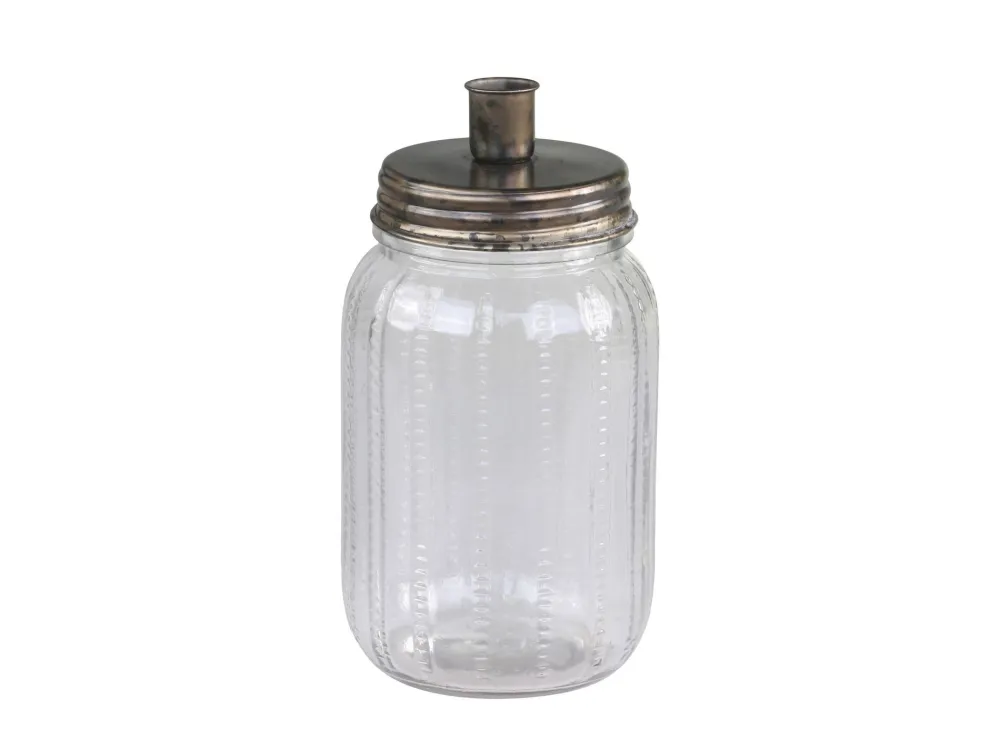 Chic Antique Weihnachtsdeko|Kerzenhalter Für Stabkerzen-Kerzenständer mit Glasbehälter