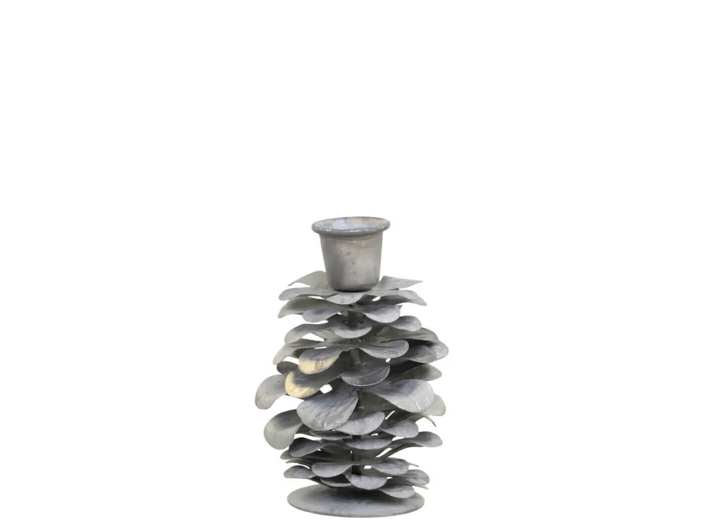 Chic Antique Weihnachtsdeko-Kerzenständer Zapfen