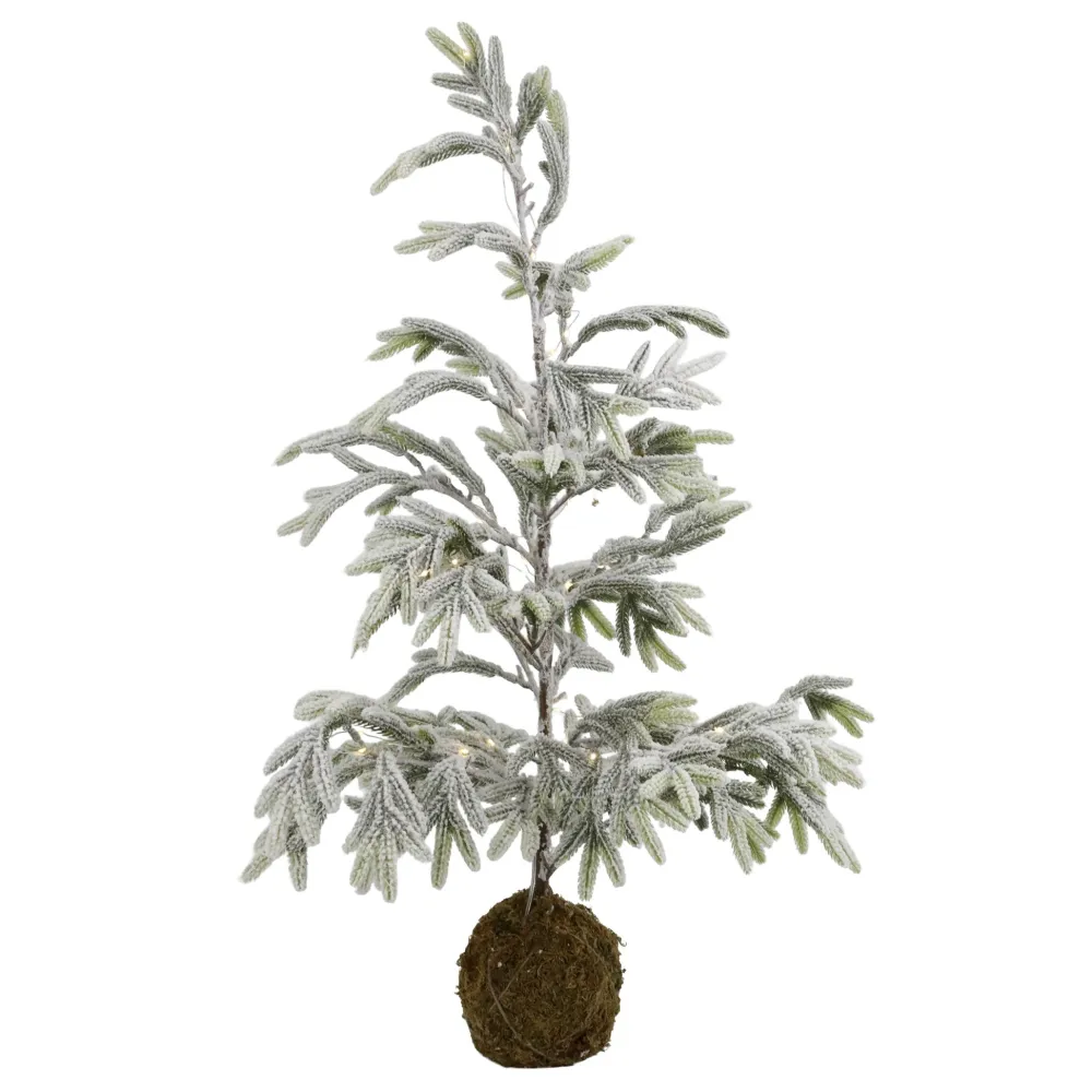 Chic Antique Kunstblumen & Kunstpflanzen|Weihnachtsdeko-Künstllicher Tannenbaum mit Schnee & LED inkl. Timer