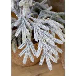 Chic Antique Kunstblumen & Kunstpflanzen|Weihnachtsdeko-Künstllicher Tannenbaum mit Schnee & LED inkl. Timer