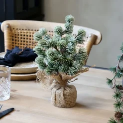 Chic Antique Kunstblumen & Kunstpflanzen|Weihnachtsdeko-Künstllicher Zedernbaum mit Schnee