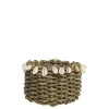 Chic Antique Körbe-Korb geflochten mit Muscheln