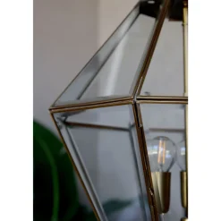 Chic Antique Kronleuchter|Deckenlampen-Kronleuchter Antik Messing mit Glas