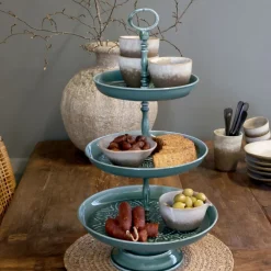 Chic Antique Etageren & Kuchenplatten|Geschirr & Tischdeko Skandinavisch-Landhaus Etagere mit Tabletts