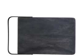 Chic Antique Servierplatten & Bretter|Schneidebretter-Laon Tapasbrett Mangoholz mit Eisen Henkel