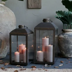 Chic Antique Herbstdeko|Laternen-Laterne Antik Messing in 2 Größen