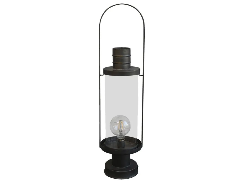 Chic Antique Led-Kerzen & Led-Laternen|Laternen-Laterne mit Glühbirne & Timer