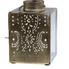 Chic Antique Laternen-Laterne mit Muster gold