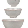 Chic Antique Schüsseln & Schalen|Geschirr & Tischdeko Skandinavisch-Latteschüssel mit Muster 3er Set