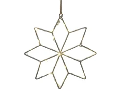 Chic Antique Weihnachtsdeko-LED Stern drinnen & draußen