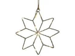 Chic Antique Weihnachtsdeko-LED Stern drinnen & draußen