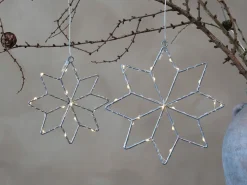 Chic Antique Weihnachtsdeko-LED Stern drinnen & draußen