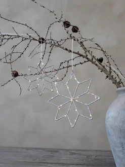 Chic Antique Weihnachtsdeko-LED Stern drinnen & draußen