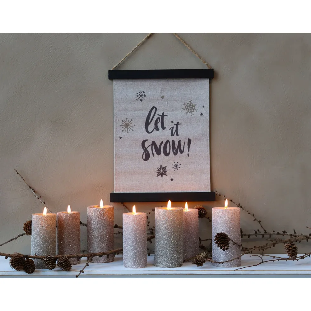 Chic Antique Bilderrahmen|Schilder, Wandbilder & Poster-Leinwandbild Let It Snow