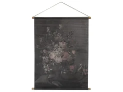 Chic Antique Bilderrahmen|Schilder, Wandbilder & Poster-Leinwandbild mit Blumendruck zum Aufhängen
