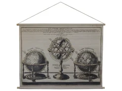 Chic Antique Bilderrahmen|Schilder, Wandbilder & Poster-Leinwandbild zum Aufhängen mit Globus