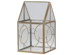Chic Antique Lichthäuser, Keramik-Häuschen-Lichterhaus mit Dekor