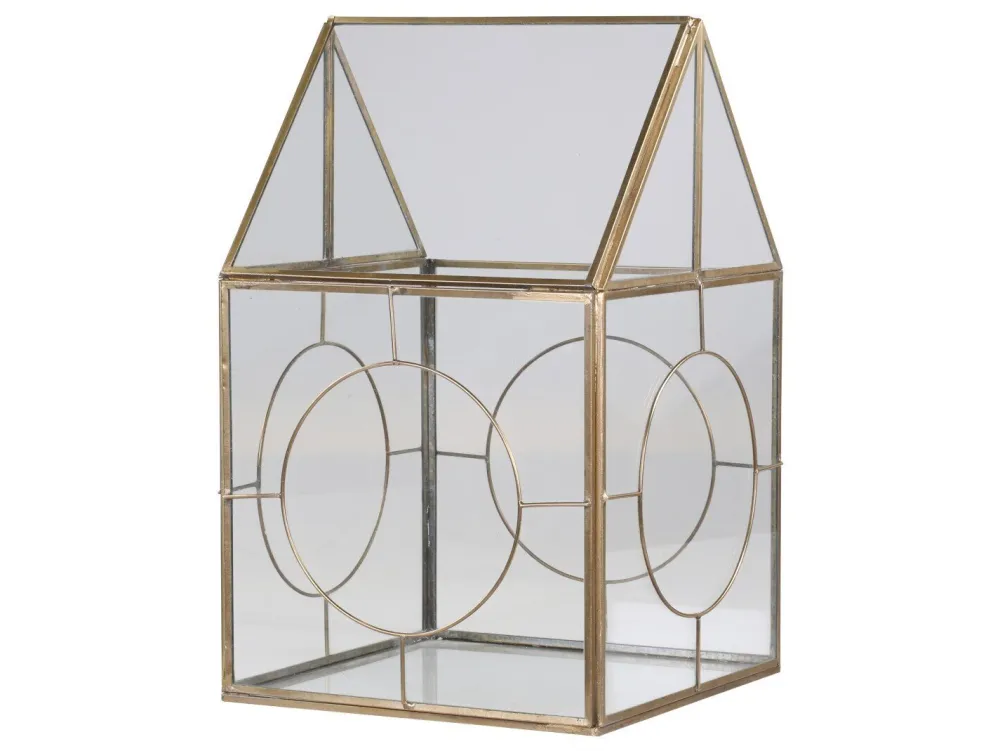 Chic Antique Lichthäuser, Keramik-Häuschen-Lichterhaus mit Dekor