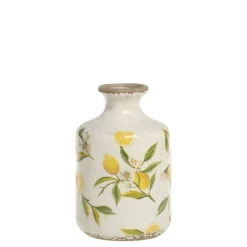 Chic Antique Vasen-Limone Flasche aus Keramik