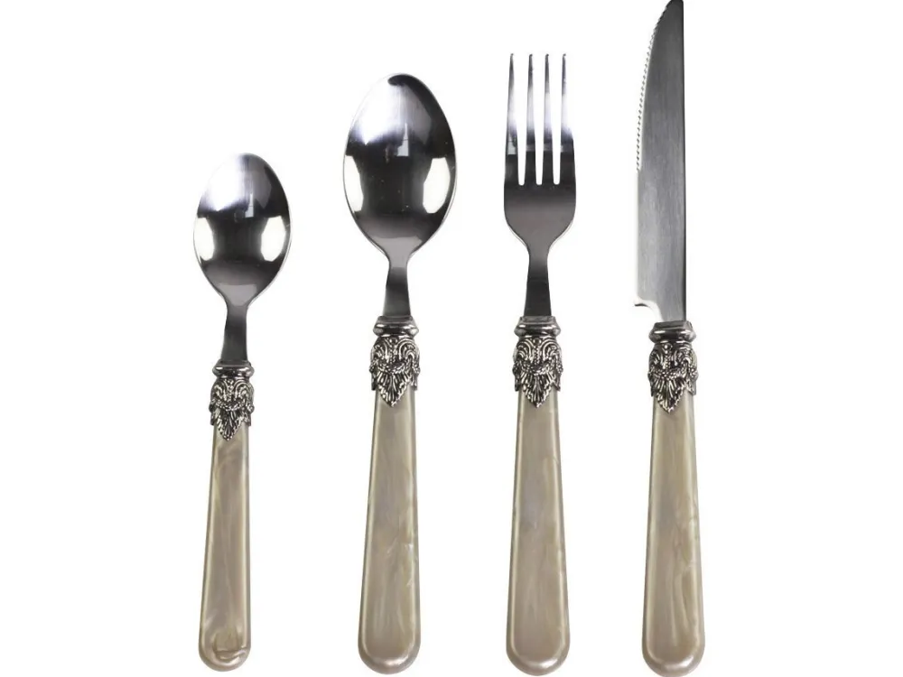 Chic Antique Besteck|Geschirr & Tischdeko Skandinavisch-Linas Besteck mit Silber Deko