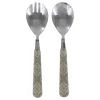 Chic Antique Salatschüsseln & Salatbesteck|Besteck-Linas Salatbesteck mit Muster im Set