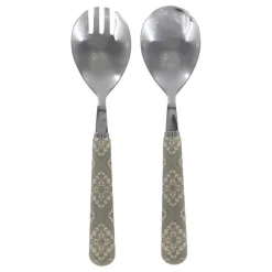 Chic Antique Salatschüsseln & Salatbesteck|Besteck-Linas Salatbesteck mit Muster im Set