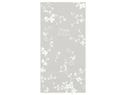 Chic Antique Oster-Deko-Längliche Serviette mit Blumen Happy Easter