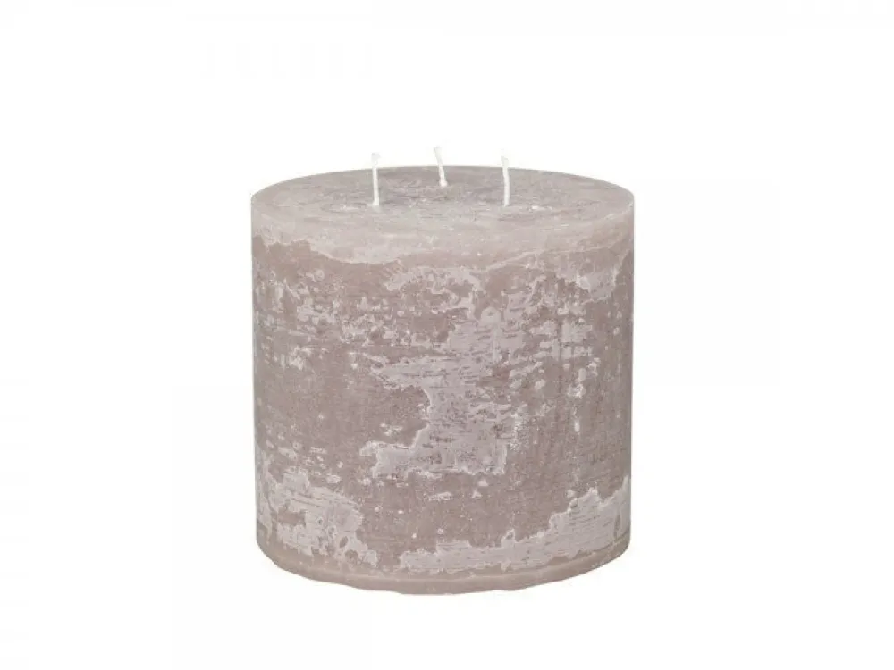 Chic Antique Weihnachtsdeko|Weihnachts- & Adventskerzen-Macon 3 Docht Stumpenkerze